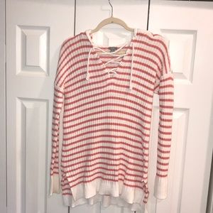 Aerie striped hooded sweater